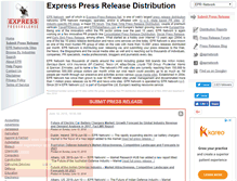 Tablet Screenshot of express-press-release.net
